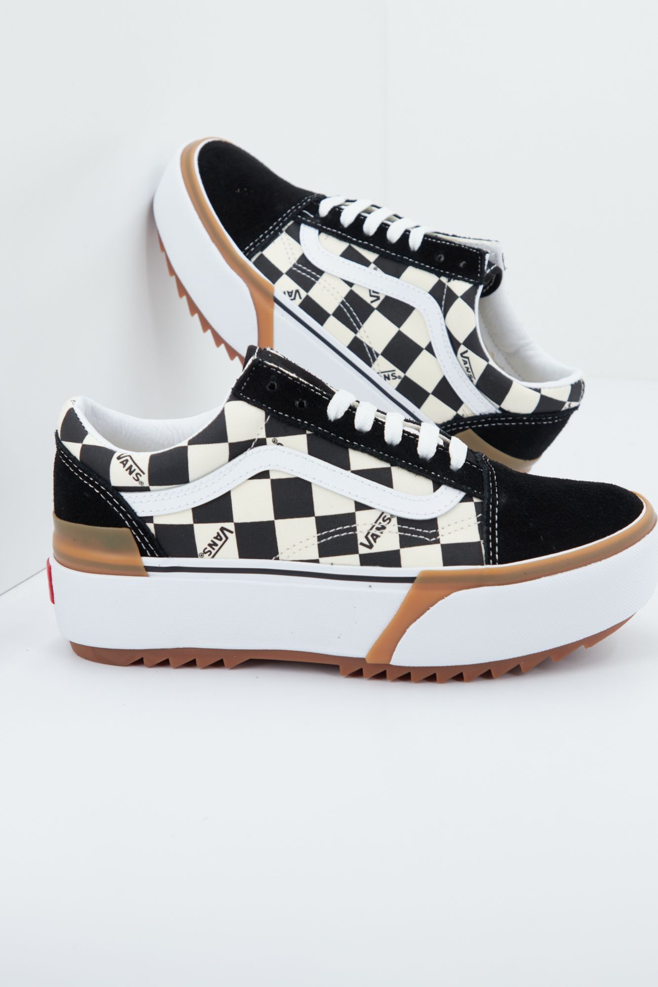 old skool platform vans tan